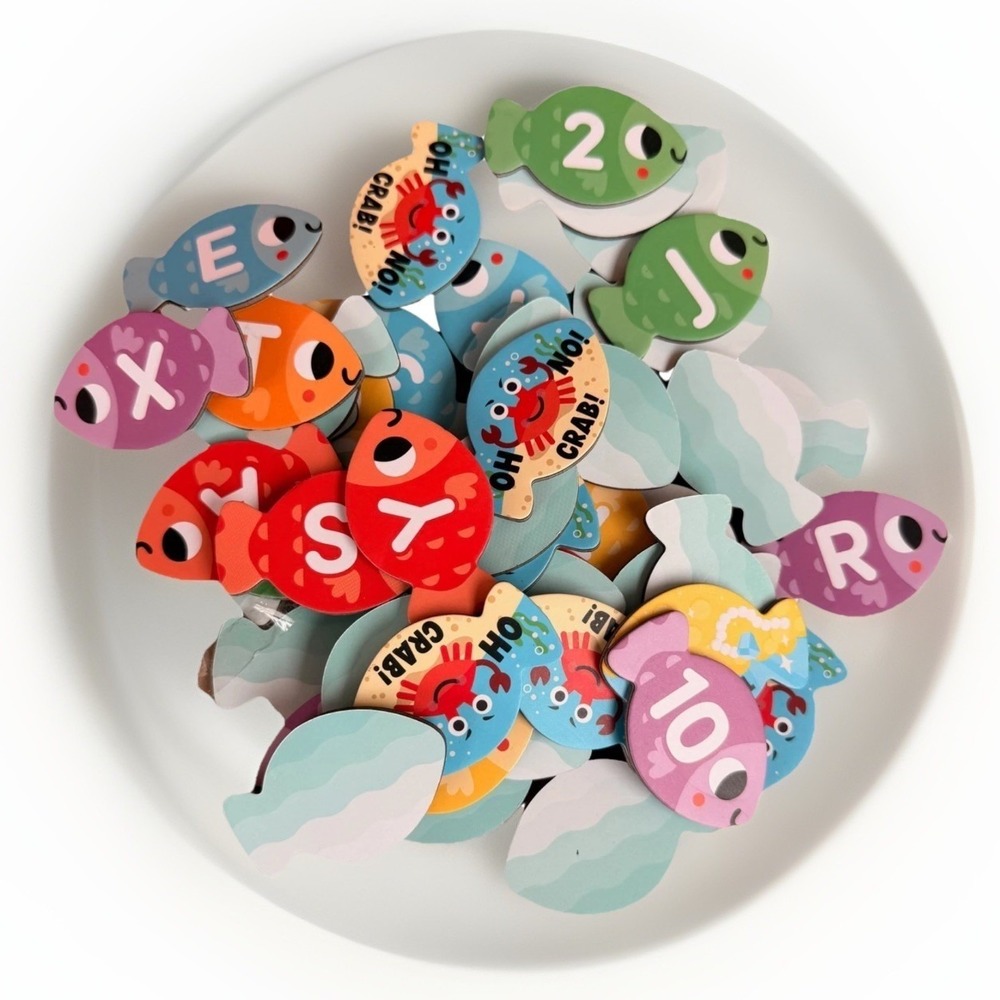 Gigglescape Family Fish & Learn Game Educational Words Fishing Toy Learning Game